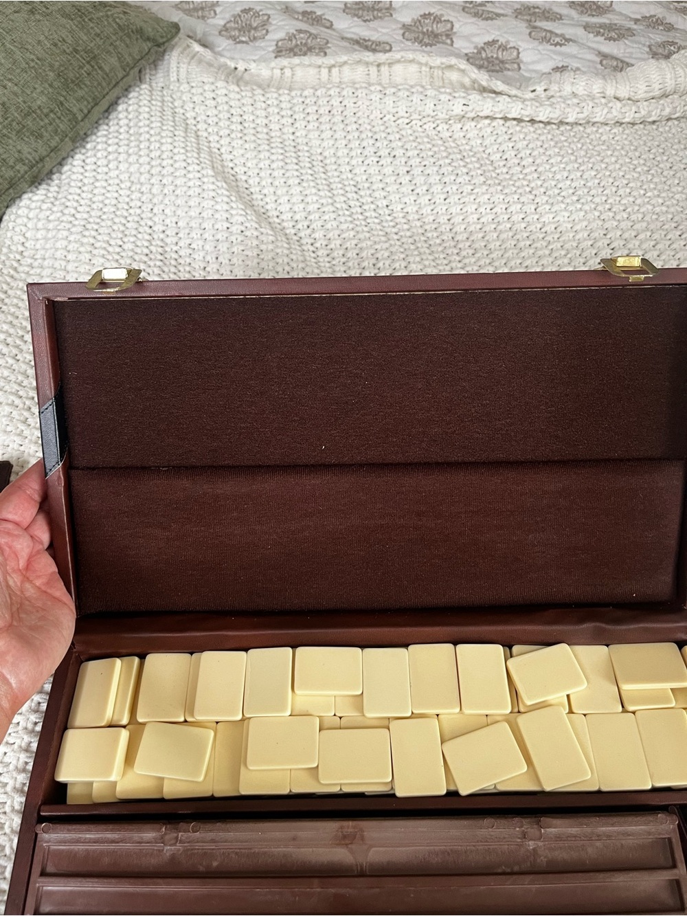 Rummy-O Travel Rummy Game Set Vintage 106 Tiles Game Instructions Carry Case - Picture 16 of 16